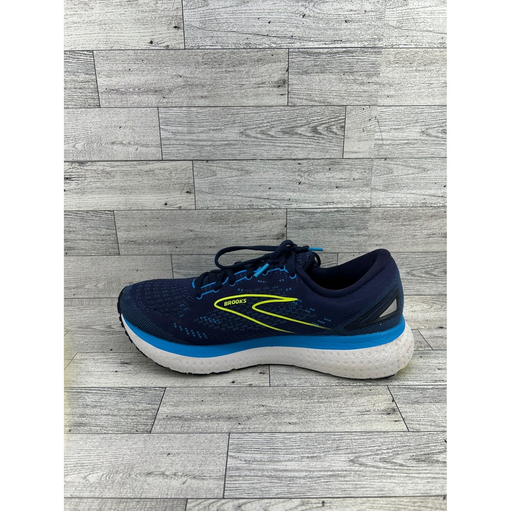 Brooks Glycerin 19 Men Running Shoes Navy Blue Lime 1103561D443 Size 9.5D - Picture 6 of 16